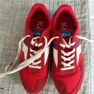 Keds Kickstart Retro Vibrant Red and Blue Sneakers